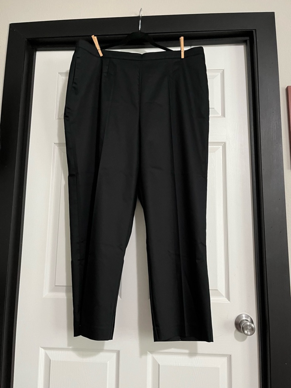 Alfred Dunner Black Dress Pants - Straight Leg